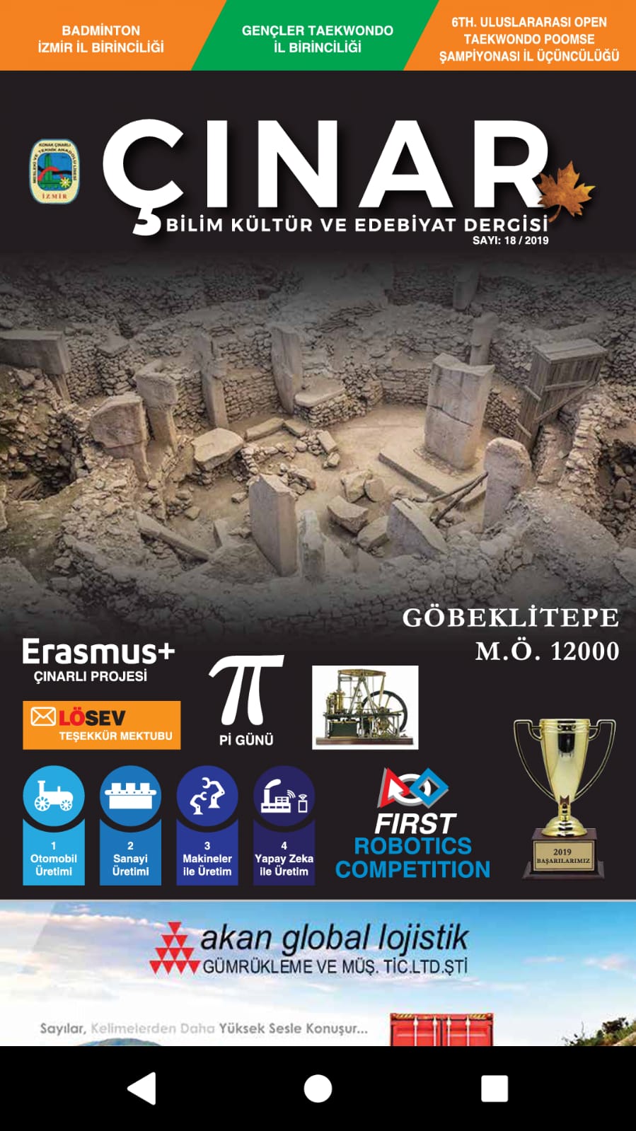 Çınar Dergisi-2019